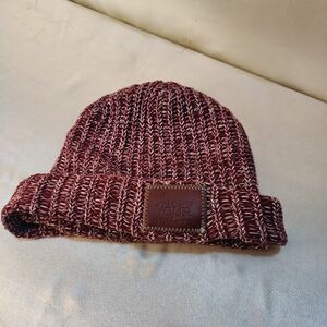 Love Your Melon 100% Cotton Burgundy Red Beanie Winter Hat